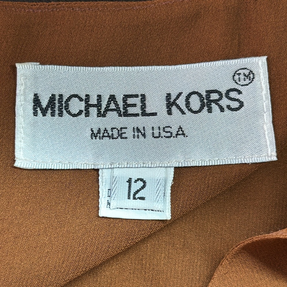 Michael Kors Brown Silk Tank - Picture 4 of 5